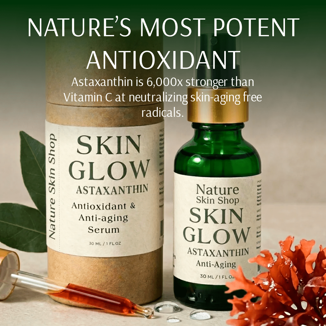 Nature Skin Shop Astaxanthin Radiance Boost Serum, Daily Antioxidant Face Serum for a Luminous Glow, 1 Ounce