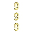 thumbnail image 2 of Bewildely Números de casa dorados, exquisitos signos numéricos para el hogar, accesorio de marcado para Hotel, casa, apartamento, número 9 Type1 NO1 Bewildely CBP207979, 2 of 6