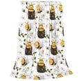 thumbnail image 2 of Fuzoiu Honey Bee Insect Print Ultra-Soft Micro Fleece Blanket,All Seasons Flannel Throw, Lightweight Blanket for Bed, Sofa, Couch, Movie Night, Camping, and Travel-80"x60", 2 of 7
