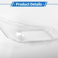 thumbnail image 5 of Unique Bargains Headlight Lens Cover Headlight Headlamp Lense Clear Lens Cover for Honda Accord 2013-2016 Clear PC 1 Pcs Front Left Car, 5 of 6