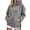 Gray, variant on FchengtaiS Oversized Hoodies Sweatshirts for Womens Casual Loose Fleece Hooded Pullover Tops with Pockets and Side Split