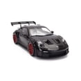thumbnail image 4 of Minichamps 2023 Porsche 911 992 GT3 RS Black w/ Pyro Red Wheels 1:18 SEALED, 4 of 8