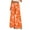 Orange, variant on Simua Women's Wide Leg Palazzo Pants Summer Casual Loose High Waist Lounge Floral Printed Travel Vacations Trendy Outfit