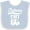 Blue and White, variant on Inktastic Future EMT Emergency Medical Technician Boys or Girls Baby Bib