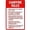 Warning Sign 3, variant on Do Not Climb On Fence Sign – 8x12 Inch RustFree Aluminum,Reflective & Weatherproof,Safety Warning for Fences,Walls,or Private Property