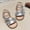 Silver, variant on Eltusu Girls Sandals with Strap, Open Toe No Slip Soft Sole Princess Summer Sandals Silver Size 13(Little Kids)