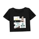 thumbnail image 4 of Top corto para mujer, ropa de verano, Top de manga corta para el trabajo, caminar, regalo para mujer SG, 4 of 7