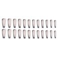 thumbnail image 3 of Fofosbeauty 24pcs Press on False Nails Tips, Coffin Fake Nails, Coffin Black and White Love Clear, 3 of 7