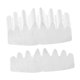 thumbnail image 3 of 20x Insertos reutilizables con forma corona béisbol, fieltro suave, multifuncionales, fáciles usar, accesorios protectores para gorras, forro Blanco S, 3 of 8