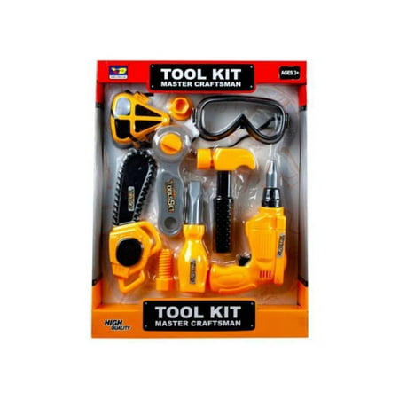 Kole Imports OT975-4 Construction Tools Play Set Multi Color - Set of 4 -Pack of 4
