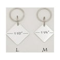 thumbnail image 4 of Anavia Stainless Steel Double Sided Diamond Name - Large Picture Engraved Dog & Cat ID Tag, Silver, L, 4 of 4