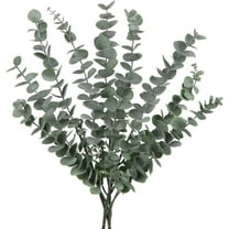 MixMart 3 Pcs 34" Artificial Eucalyptus Leaves Long Stems Faux Eucalyptus Branches Greenery Plants Realistic Eucalyptus for Wedding Bouquet Vase Floral Arrangement Decor
