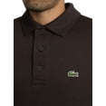 thumbnail image 4 of Lacoste Ribbed Cotton Polo Shirt, Brown, 4 of 5
