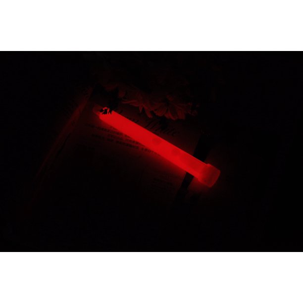 Barra fluorescente de 6 pulgadas, barra de emergencia de iluminación nocturna de 6 pulgadas con gancho, juguete luminoso para acampar al aire libre de 15 * 150 mm para obtener ayuda