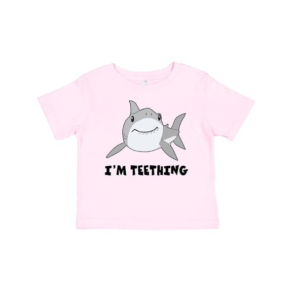 Inktastic I'm Teething Cute Shark Boys or Girls Baby T-Shirt