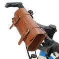 thumbnail image 6 of PU Bike Handlebar Tool Bag Barrel Shape Waterproof Roll Bag Side Luggage, 6 of 15