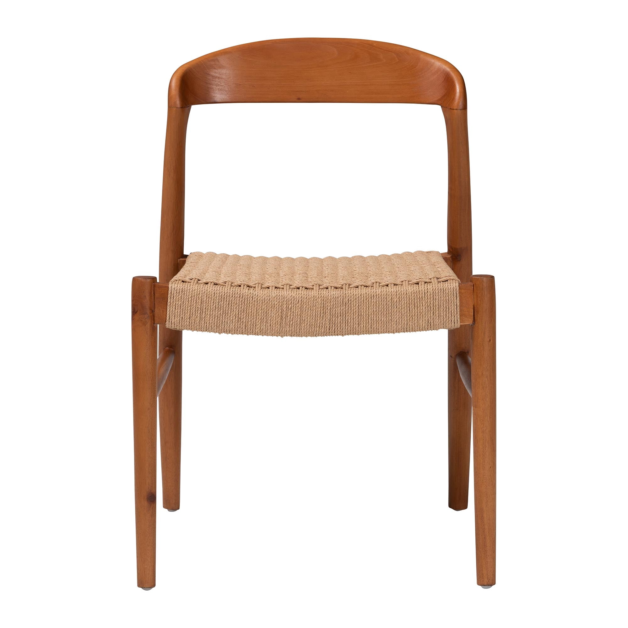 bali & pari Lorena Mid-Century Dining Chair, Honey