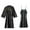 Bride Black, variant on Women's 2 Piece Robe Set Soft Chemise Nightgown Summer Satin Silk Bathrobe Lightweight Valentines Day Bridesmaid Bridesmaid Navy Large