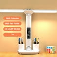 thumbnail image 1 of Lámpara de escritorio LED, lámpara de escritorio multifuncional, lámpara de noche táctil USB con calendario, portalápices, luz de lectura para dormitorio, 1 of 5