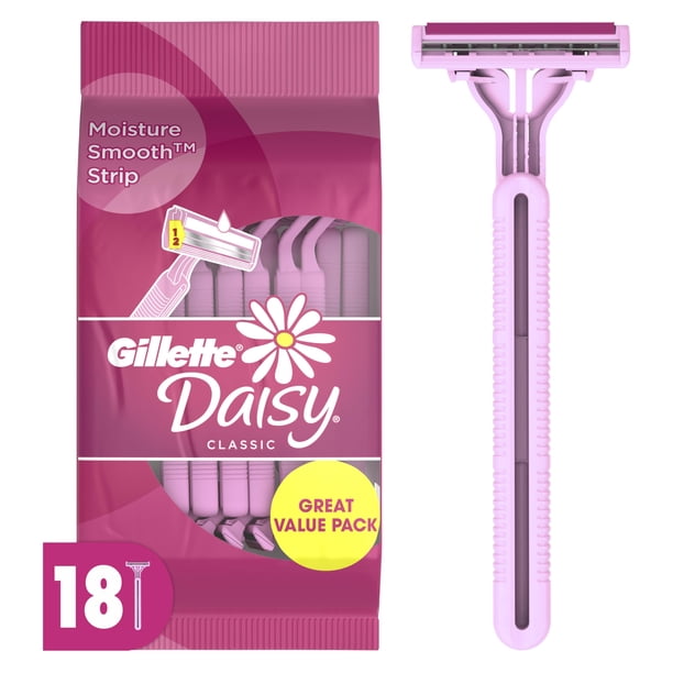 Gillette Daisy Women's Disposable Razor, 18 Count , Womens Razors/Blades