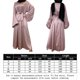 thumbnail image 2 of Maxi Vestido De Mujer Musulmana Maxi vestido de mujer árabe Dubai Turquía Musulmane Satén Hijab Vestido Bata (Rosa XXL) Kuymtek para Mujer Rosa T L, 2 of 6