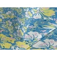 thumbnail image 4 of Ambesonne Camouflage Quilted Bedspread Set 3 Pcs, Hawaiian Foliage Nature, Queen Size, Blue Yellow Pink, 4 of 5