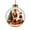 #002#- All 8PCS, variant on Glowing Christmas Tree Ornament, Christmas Diorama Ornament | Glowing Christmas Tree Ball with Warm Led Light, Light-Up Mini Holiday Scene, for Home Christmas Hanging Decoration, 1PC A