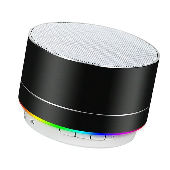 Wireless Bluetooth Speaker - Mini LED Best Multi-Function Portable Indoor Outdoor Stereo Bluetooth Speakers Bass HD Surround, Built-in Microphone, FM Radio,Handsfree Call, AUX InputBlack