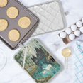 thumbnail image 5 of Two Pieces Of Square Heat Insulation Pad Oven Mitts 7x9.8 Inch Oven Microwave Kitchen Cooking Baking Mountain Deer, 5 of 7