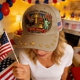 thumbnail image 4 of TOWED22 250th Anniversary USA Hat Adjustable 250 Year American Anniversary Hat 1776-2026 Embroidery Patriotic Baseball Cap B, 4 of 8