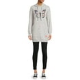 thumbnail image 2 of No Boundaries Juniors’ Graphic Tunic Hoodie, 2 of 5