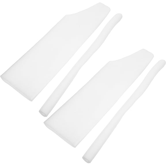 LOLIPPYY 4-Pack White Foam Pad Sleeves for Mannequin Clothing Display, Innovative Form for Retail Presentation