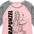 thumbnail image 3 of Disney Princess - Ariel & Flounder Surprised - Toddler & Youth Girls Raglan Graphic T-Shirt, 3 of 5