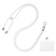 thumbnail image 1 of Unique Bargains Phone Lanyard, Adjustable Neck Lanyard with Transparent Lanyard Patch, White, 1 Count, 1 of 5