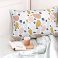 thumbnail image 4 of Pofeuu Geometric Spots Print Polyester Microfiber Plush Pillowcases, Super Soft and Cozy Pillow Case Covers with Envelop Closure（Pillow core not included）-14"x20", 4 of 6