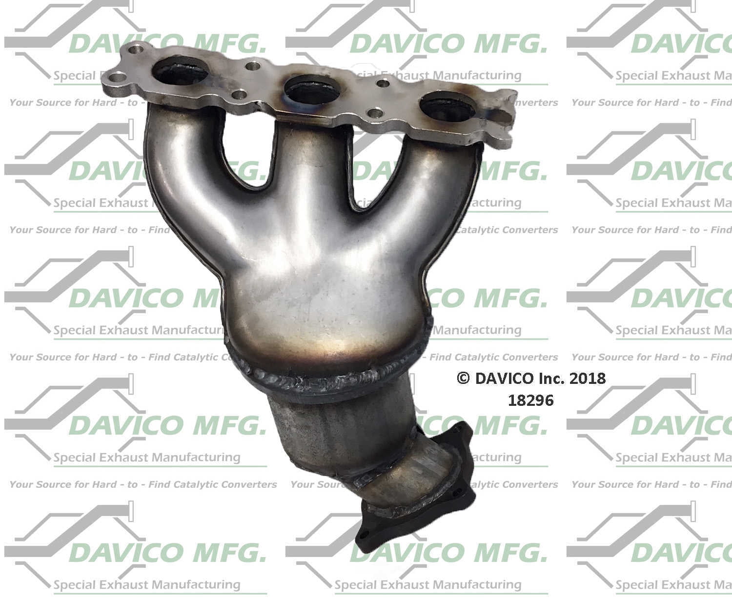 Davico Mfg 18296 Direct-Fit Catalytic Converter - Manifold