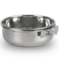 Jeffers Stainless Coop Cup Bowl with Clamp | 30oz/.90L