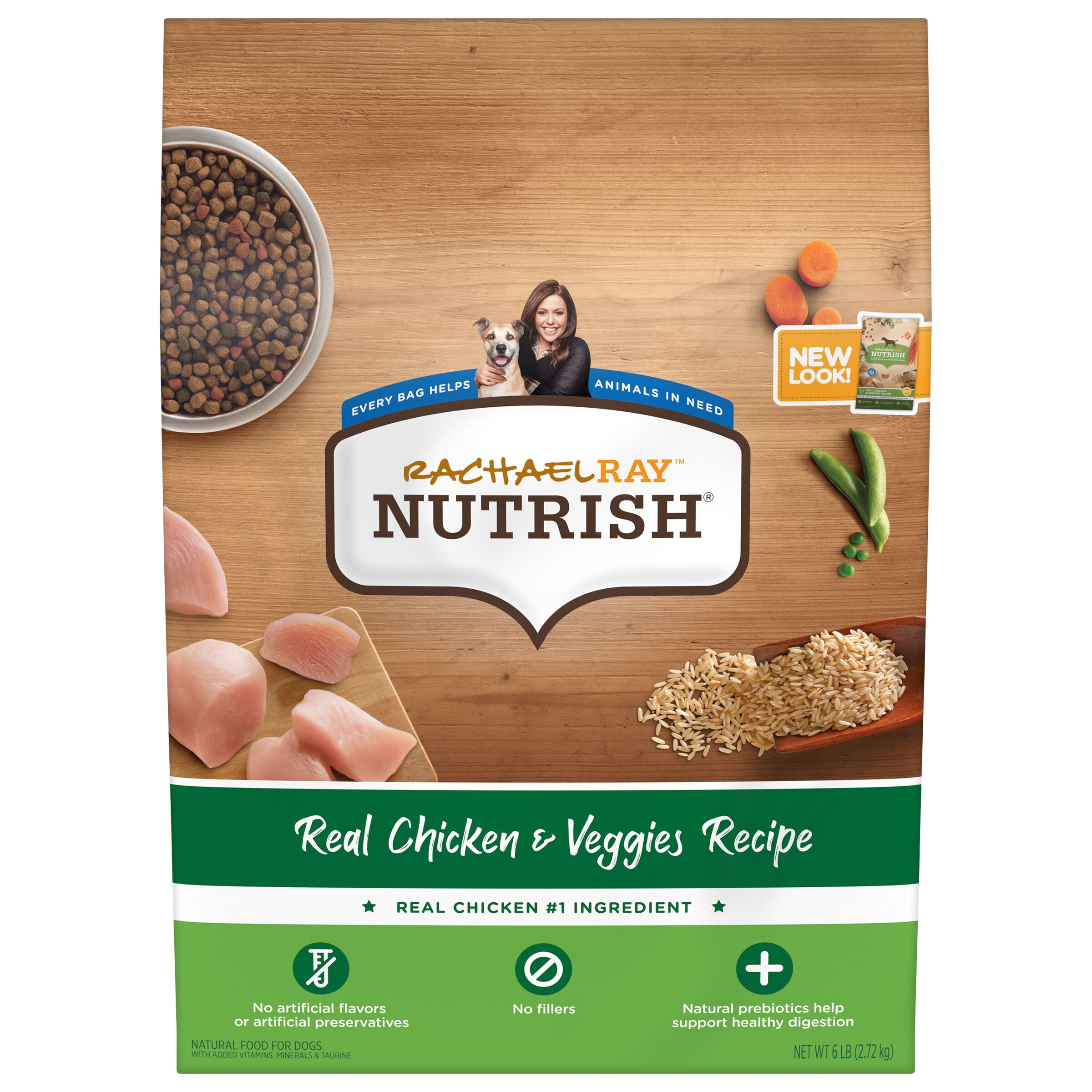 Rachael Ray Nutrish Natural Dry Dog Food, Real Chicken & Veggies Recipe