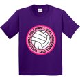 thumbnail image 3 of Inktastic Volleyball Girl Youth T-Shirt, 3 of 5