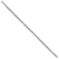 thumbnail image 5 of Auriga Fine Jewelry 925 Sterling Silver Rhodium Plated Diamond Bracelet 7 inch for Women, 5 of 6