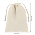 thumbnail image 1 of Drawstring Calico Bag Organic Cotton Fabric Bag Reusable Cloth Bag Large Capacity Muslin Bag for Teas Spices Vegetable Fruit Soaps Candy Jewellery Party Gift, 1 of 6