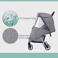 thumbnail image 6 of Baby Stroller Cold Weather Shield, Winter Universal Windproof Stroller Rain Cover Protection Travel Baby Pram Rain Cover Pushchairs Accessories Dust Snow Protection Weather Shield for Outdoor, 6 of 8