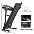thumbnail image 3 of Folding Treadmill Electric Running Machine Walking Jogging Machine with 3 Level Incline 12 Preset Programs for Home Gym, 3 of 8