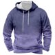 thumbnail image 1 of Sudadera con capucha para hombre, blusa con capucha y estampado de degradado de color, blusa de poliéster para hombre, 1 of 2