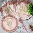 thumbnail image 5 of JESTAR 40th Birthday Party Supplies Plates and Napkins Sets, 96 Pieces, 5 of 6