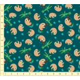 thumbnail image 1 of eloria Animal Cotton Fabric Squares&nbsp;Sewing Supplies Printed Fabric for , 1 Yard, Teal Green, 1 of 2