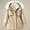 Khaki, variant on Turilly Lady Coats Oversize Jackets Women's Winter Cotton Jacket with Hood Waist and Plush To Overcome