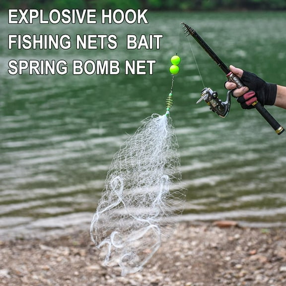 QHUDLV Fishing Nets Fishing Net Sticky Fish Net Throwing Net V0 New Q8G8 J6G8 N6F8