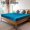 Peacock Blue, variant on Unique Bargains Satin Silk Fitted Bed Sheet with Deep Pocket Ultra Luxury Smooth and Comfy Twin White