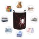 thumbnail image 4 of Balery Spider On The Web Cesta de ropa redonda con asas, impermeable, independiente, para ropa, juguetes, dormitorio y familia-Medium, 4 of 6